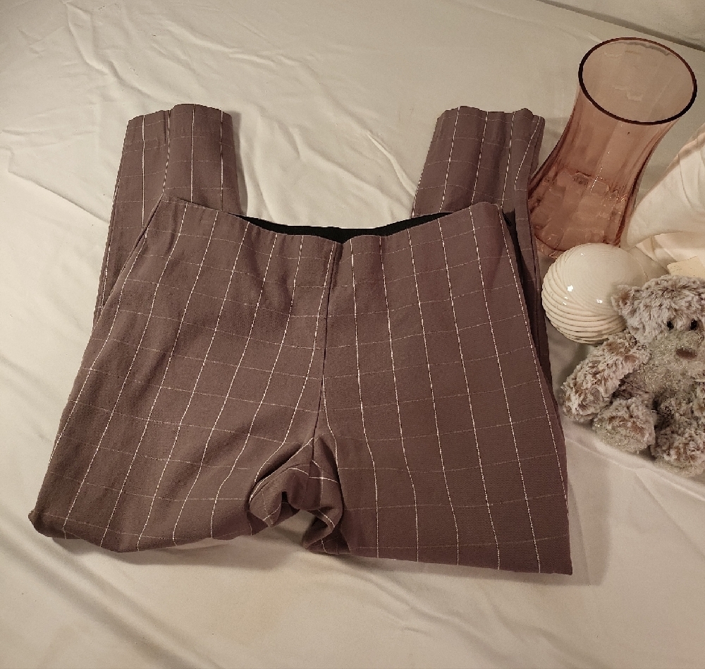 Plaid Brown Trousers #0159